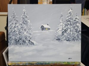An acrylic painting by Stacy C. Bottoms