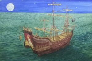 My Queen Anne's Revenge painting