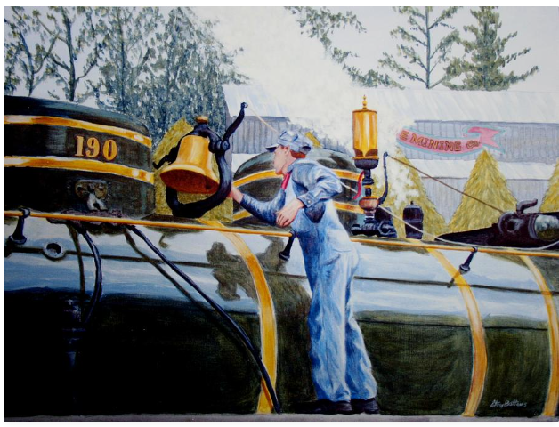 My oil painting of Tweetsie Railroad